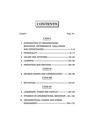 Organizational Behavior For B.B.A. Sem.-4 (Chattisgarh University) According to NEP-2020